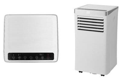 Airco mobile pour 54m³ 10000BTU avec évacuation d'air