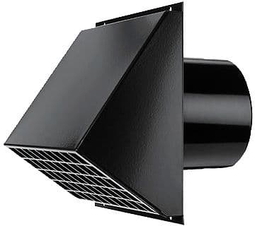 PASSAGE MURAL POUR SYSTEME DE VENTILATION D255/200 NOIR VASCO