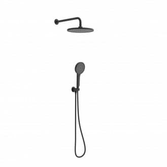 60406 KARIBIK Set de douche complet, noir mat