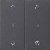 Module rapporté de commande System 3000memory symboles de flèche Anthracite System 55 -