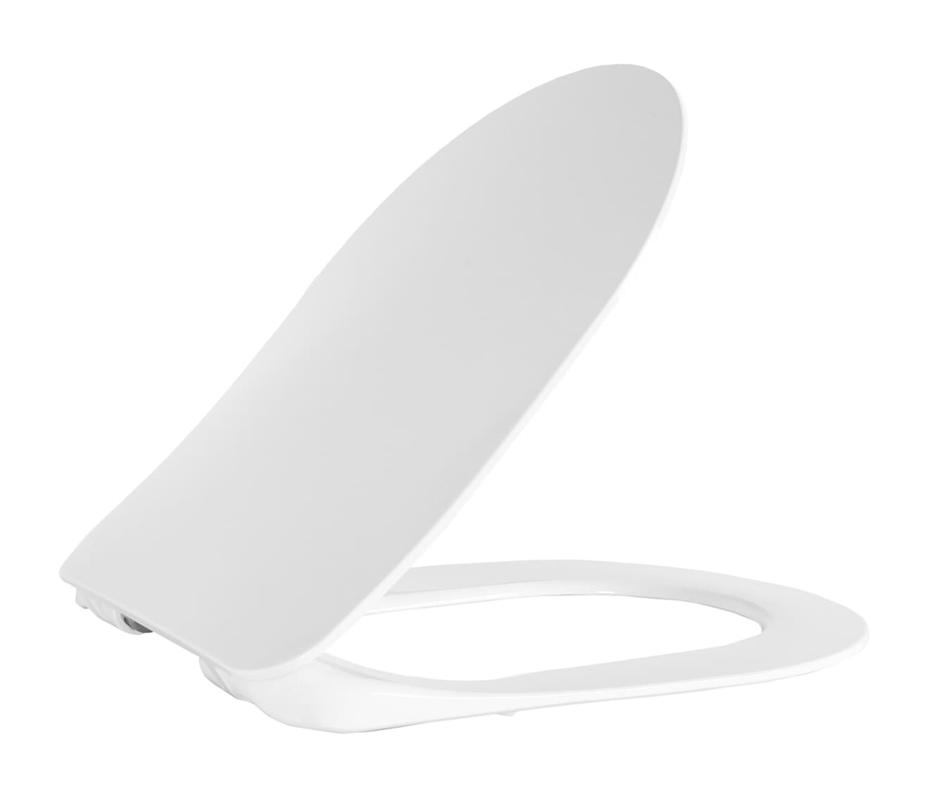 CREAVIT DUCK ABATTANT WC - MODÈLE D - DESIGN FIN - FREIN DE CHUTE - DÉCLIPSABLE - DUROPLAST - CHARNIÈRES EN INOX - BLANC MAT