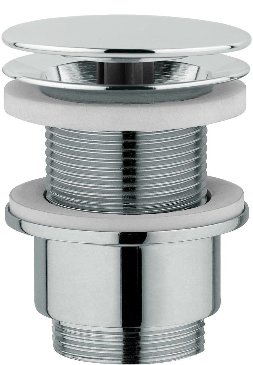 CREPINE DESIGN LONGUE NOBILI 5/4" RONDE SANS TROP-PLEIN CHROME