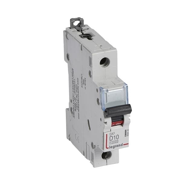 Disjoncteur DX³ 10000A / 16kA 1 pôle courbe D 10A 230 / 400V - 1 module