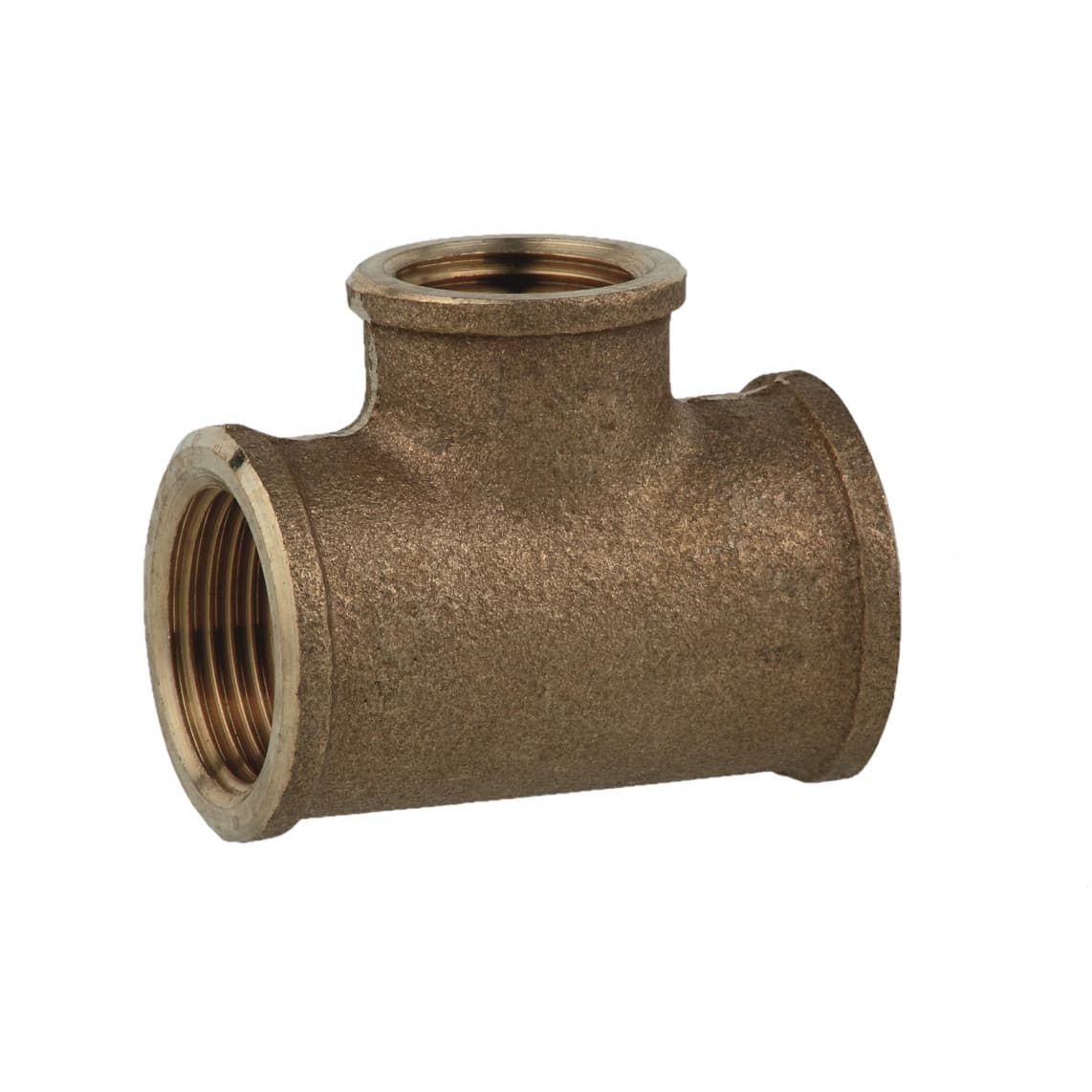 988957655 BR Té de réduction, vierge, 3/4" F x 1/2" F x 3/4" F, (3130)