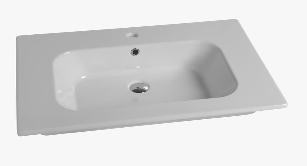 Van Marcke Cettina tablette porcelain 1lavabo 710x465x170mm blanc brillant