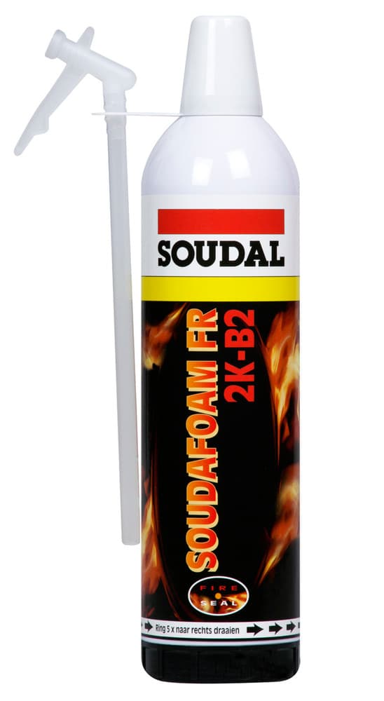 Soudal Soudafoam FR 2K 2B mousse ignifuge bi-composant auto-expansible