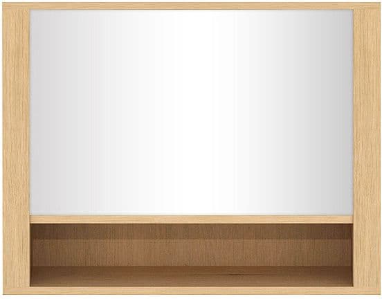 ARMOIRE TOILETTE ETHNICRAFT PORTE PIVOTENTE 90CM CHENE