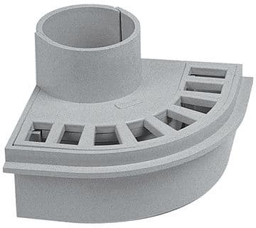 PASSAGE BALCON-TERRASSE PVC NICOLL 100MM GRIS