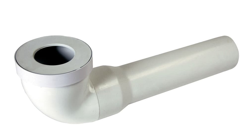 Nicoll coude WC long 90° D 93 mm L 400 mm PVC blanc