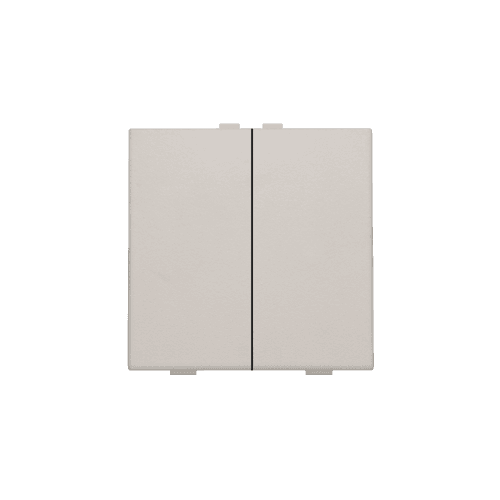 Bouton-poussoir double pour Niko Home Control, couleur light grey