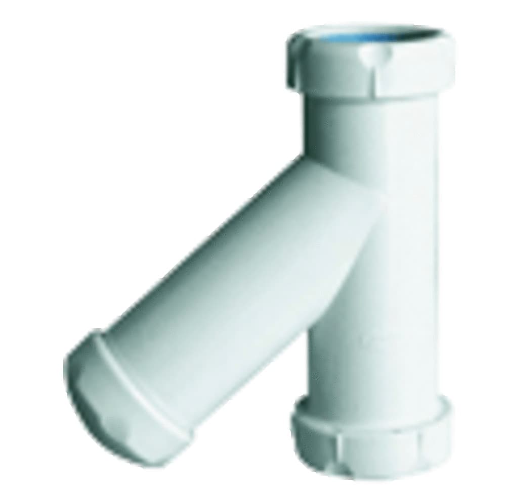 Nicoll siphon bouteille sortie verticale 40 x 40 mm PVC blanc