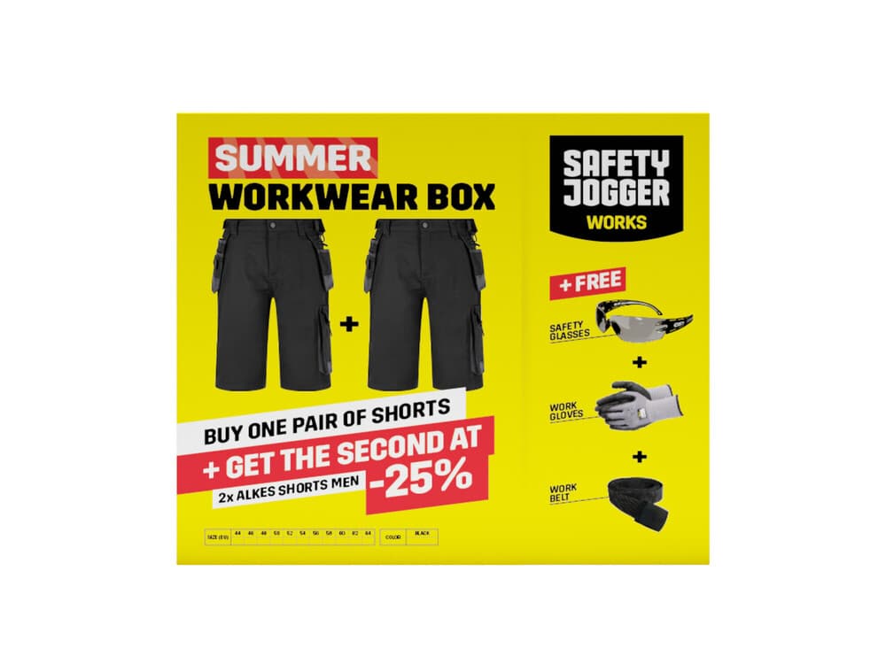 Safety Jogger Promo summerbox 2x Alkes shorts navy/grey taille 48