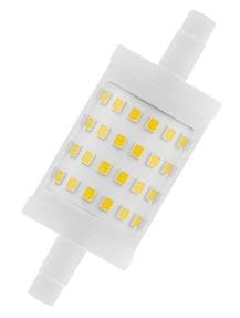 Lampe Led line spéciale double culot 78mm 75 dimmable 9.5W 827 R7s