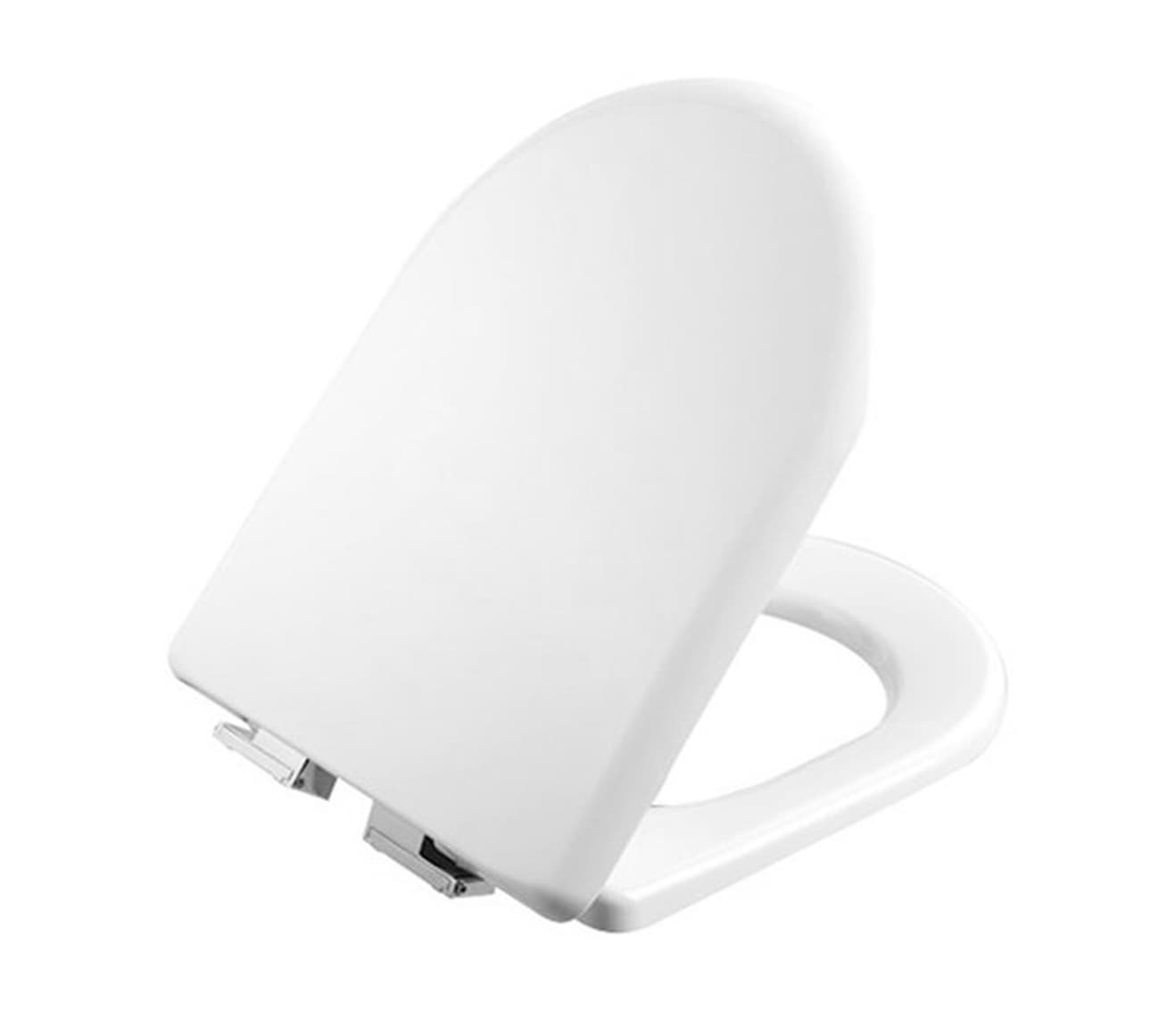 WC DUROPLAST, CHARNIÈRES INOX BLANC, SOFTCLOSE