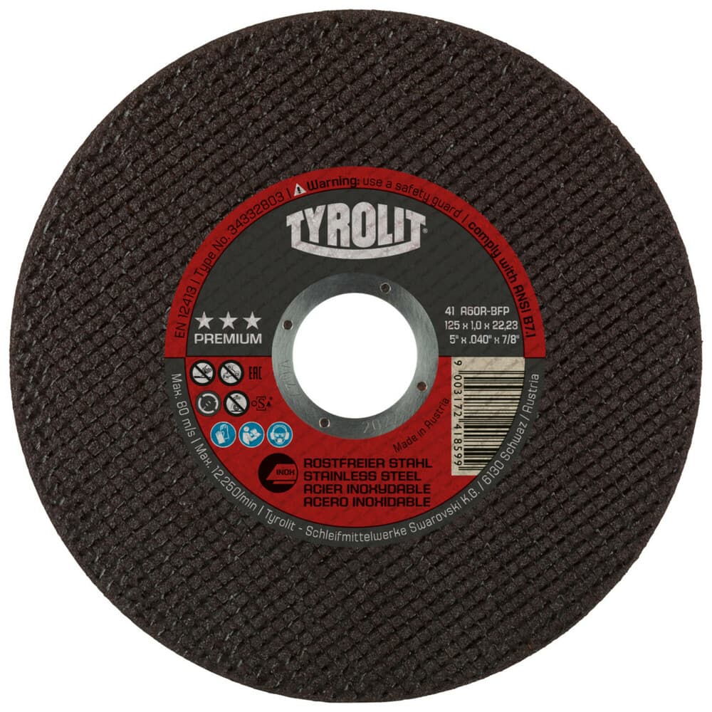 Tyrolit Premium disque à tronçonner pour inox D125 x10