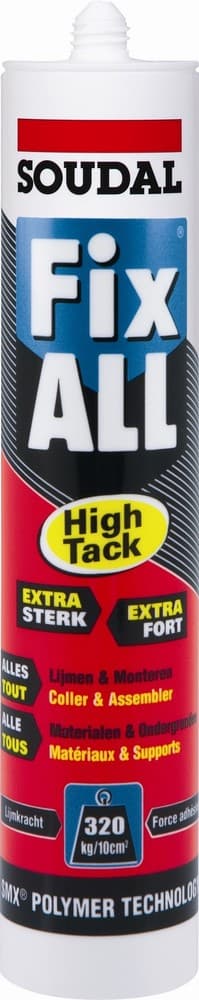 Soudal Fix All High Tack mastic adhésif blanc