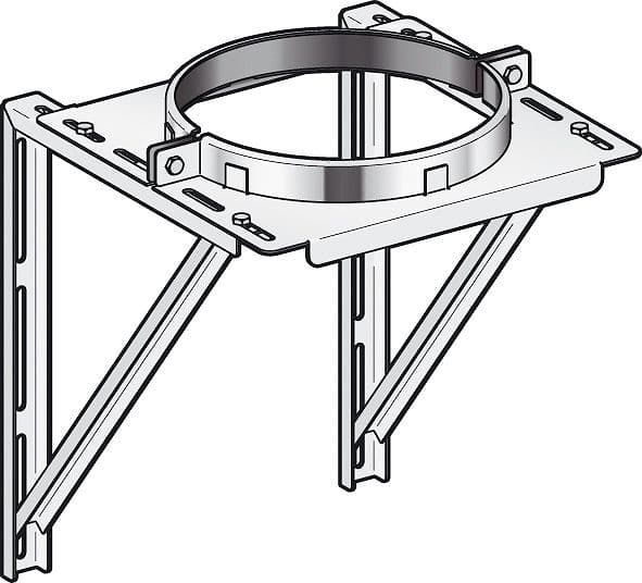 SUPPORT MURAL GALVA CONDENSEUR POUJOULAT 5-20CM 150MM