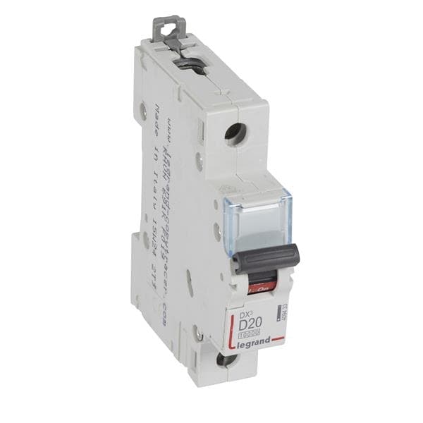 Disjoncteur DX³ 10000A / 16kA 1 pôle courbe D 20A 230 / 400V - 1 module