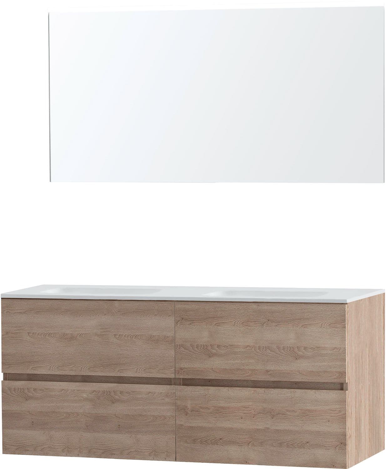 MBL.MOLTO CHENE NATUREL 140 SOLID MIROIR