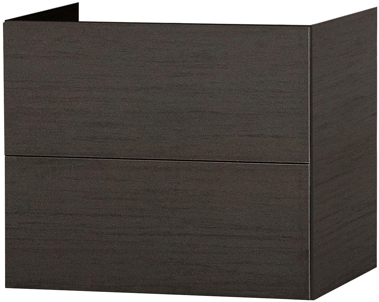 SOUS MEUBLE 2 TIROIR 70CM PUSH-OPEN WENGE