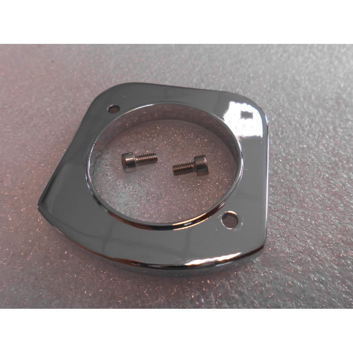 02294 Anneau de support, chromé, carré, avec 2 vis, par ex. pour 2051020