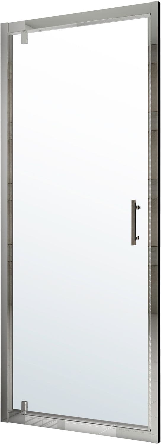 PORTE PIVOTANTE TWIST 86-92 H195 CHROME-CLAIR