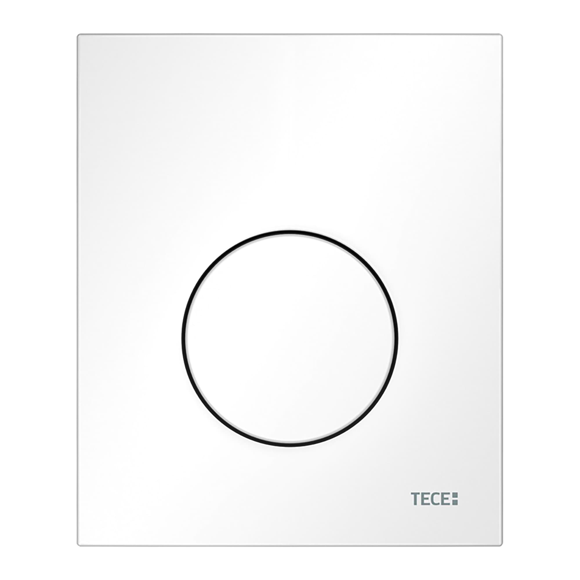 TECELOOP - PLAQUE DE DÉCLENCHEMENT URINOIR - CARTOUCHE INCLUSE - PLASTIQUE - BLANC BRILLANT