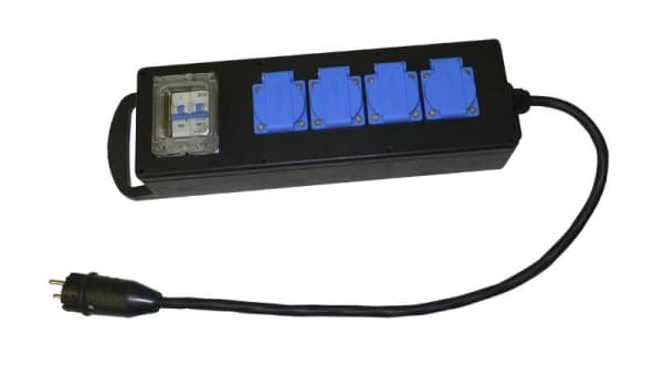 Bloc en caoutchouc 16A 2 x 230V