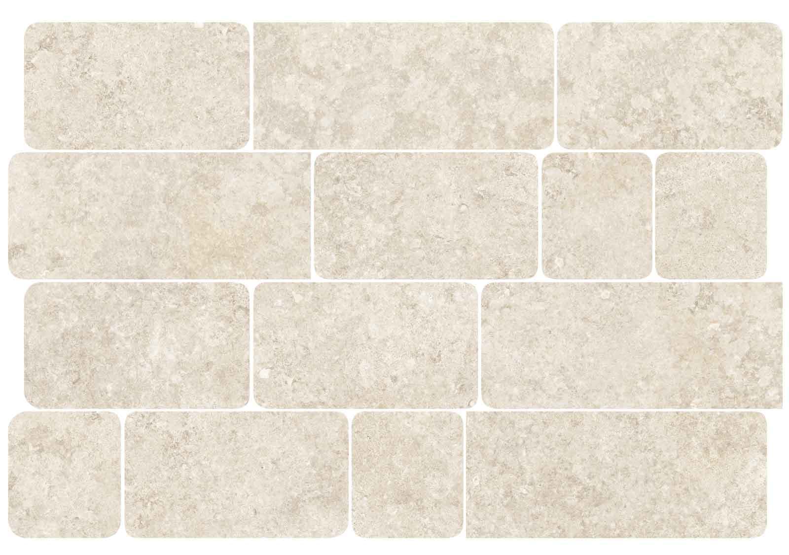 MOSAICO PETRA LINEN 48,2×32,8 BRU