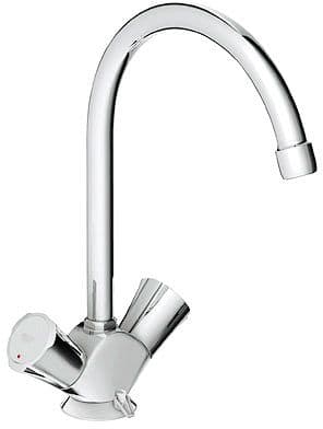 MITIGEUR CUISINE COSTA GROHE BASSE PRESSION CHROME