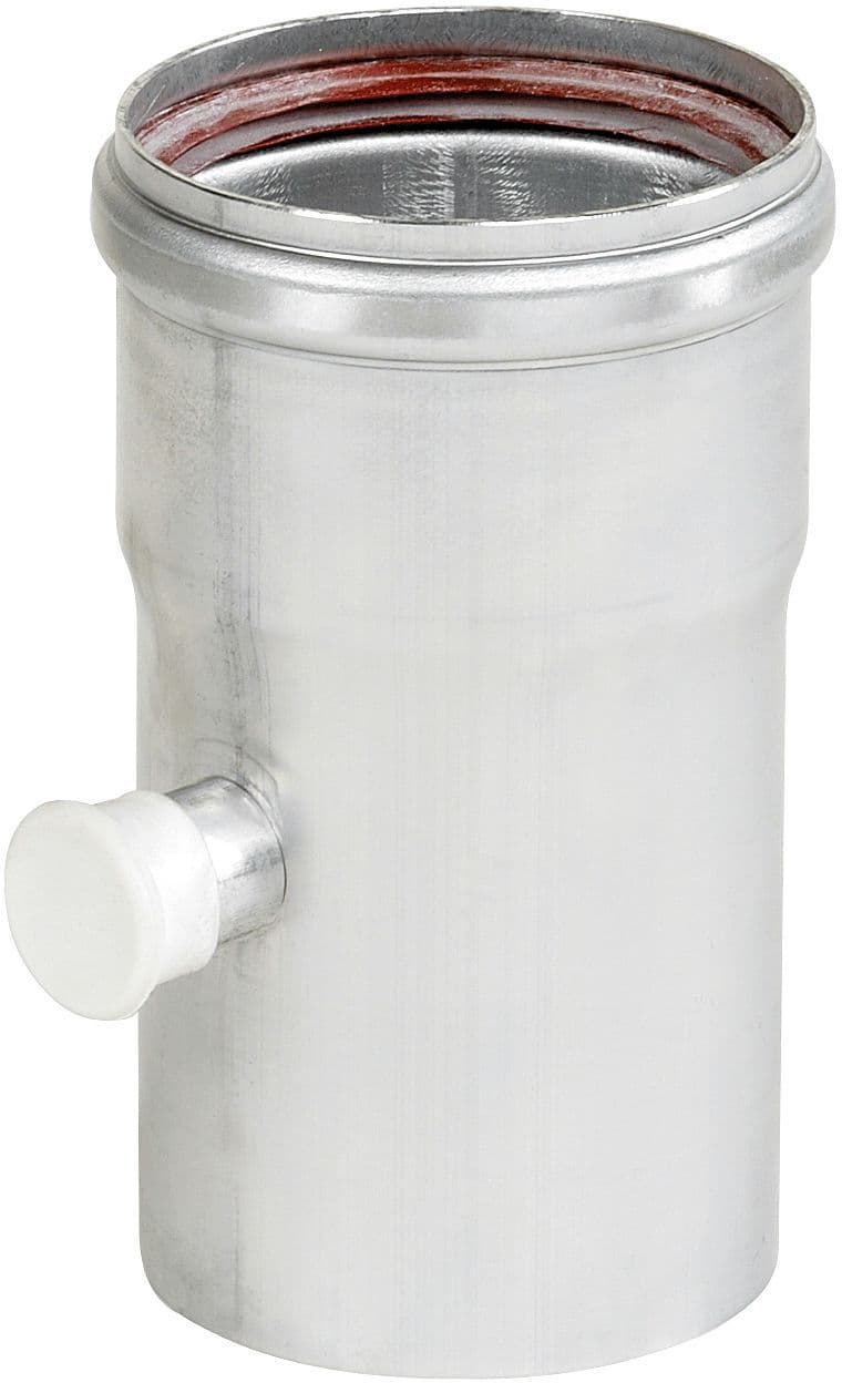 RALLONGE AVEC NIPPLE DE MESURE 80MM ALU