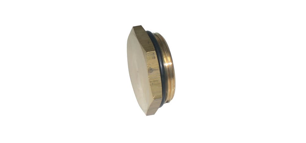 Henco bouchon avec joint pour collecteur laiton 4/4M
