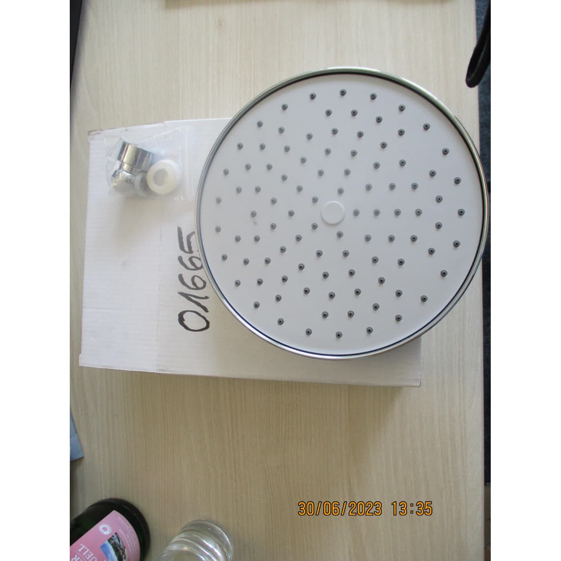 01665 Douche de tête, chromée, par ex. pour 60600