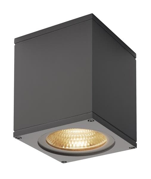 Applique extérieure Big Theo wall, flood down, Led, 3000K, Anthracite, l / h / p 13 / 14 / 13,5cm