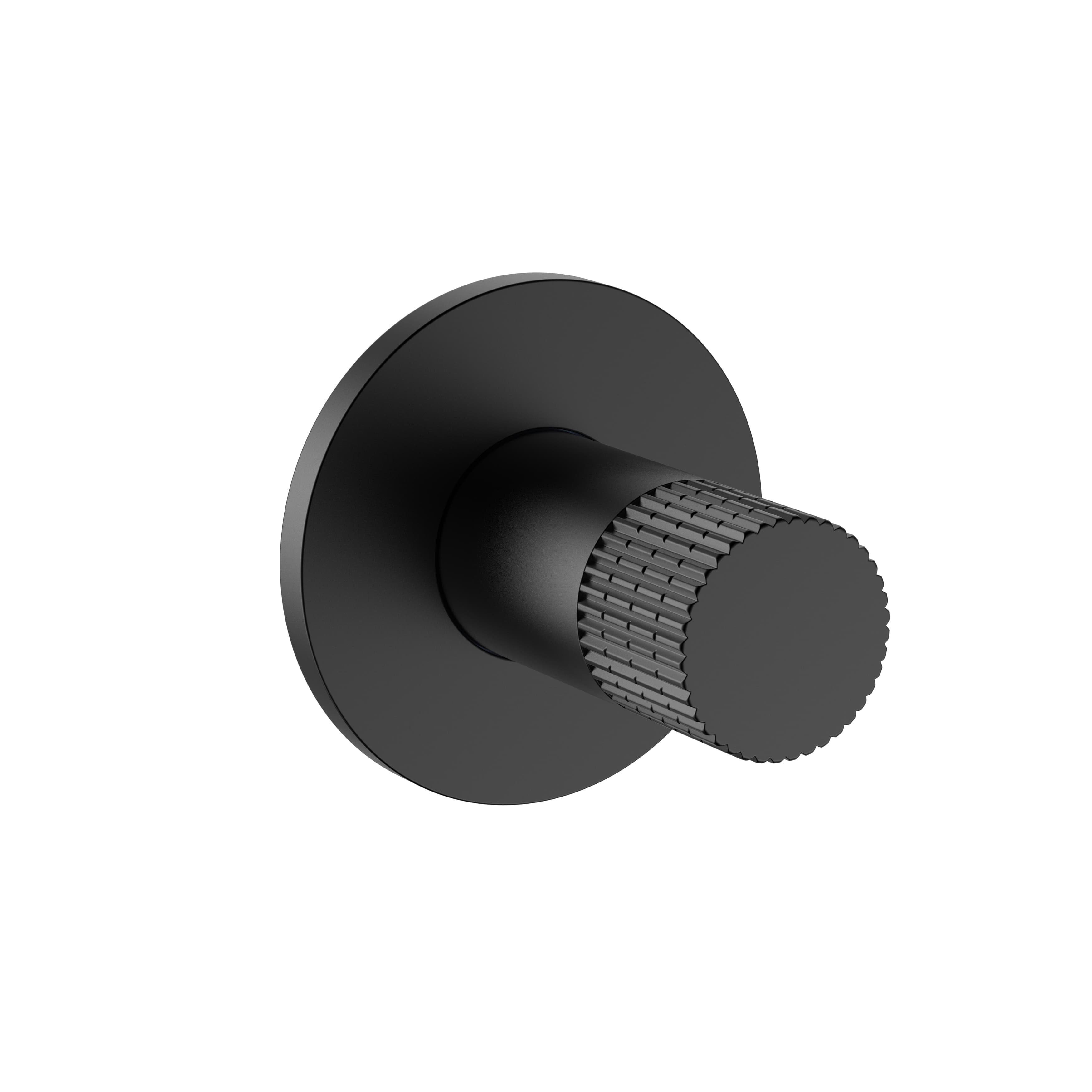 STRIA ROBINET DE BIDET – EAU FROIDE – BOUTON AVEC STRUCTURE STRIÉE RAFFINÉE – NOIR MAT (PVD)