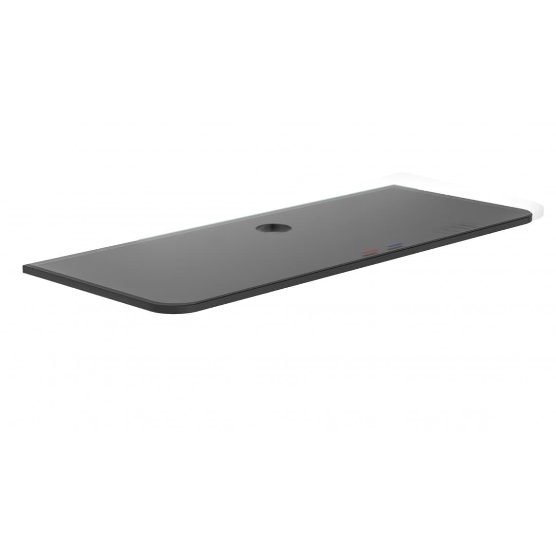 02255 Tablette en verre anthracite, par ex. pour 60531