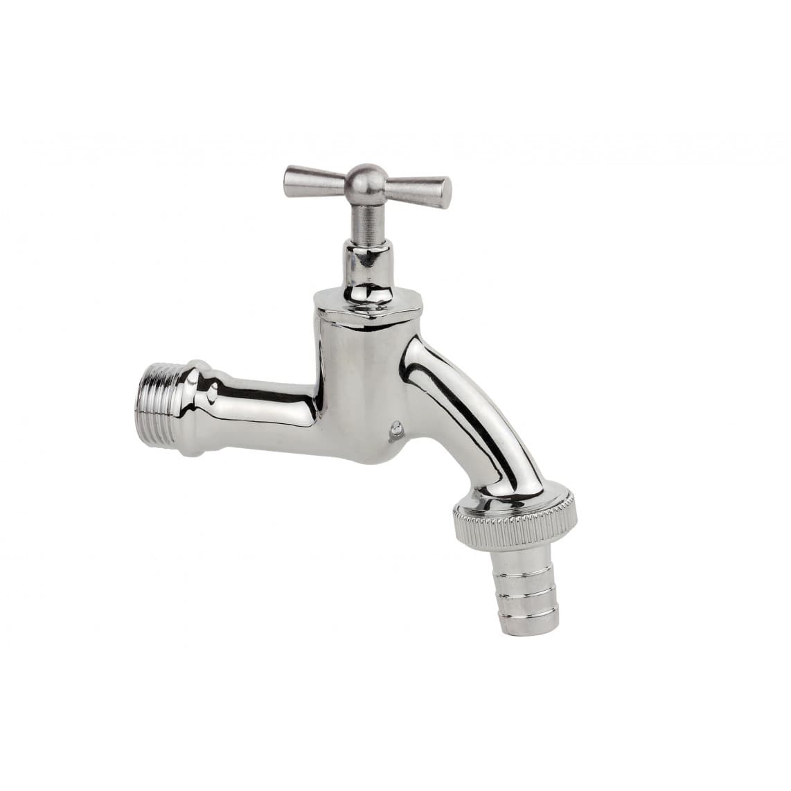 98618418 LT robinet de service Poignée à garrot, chromé, 3/4" M x 1" M x 3/4"T