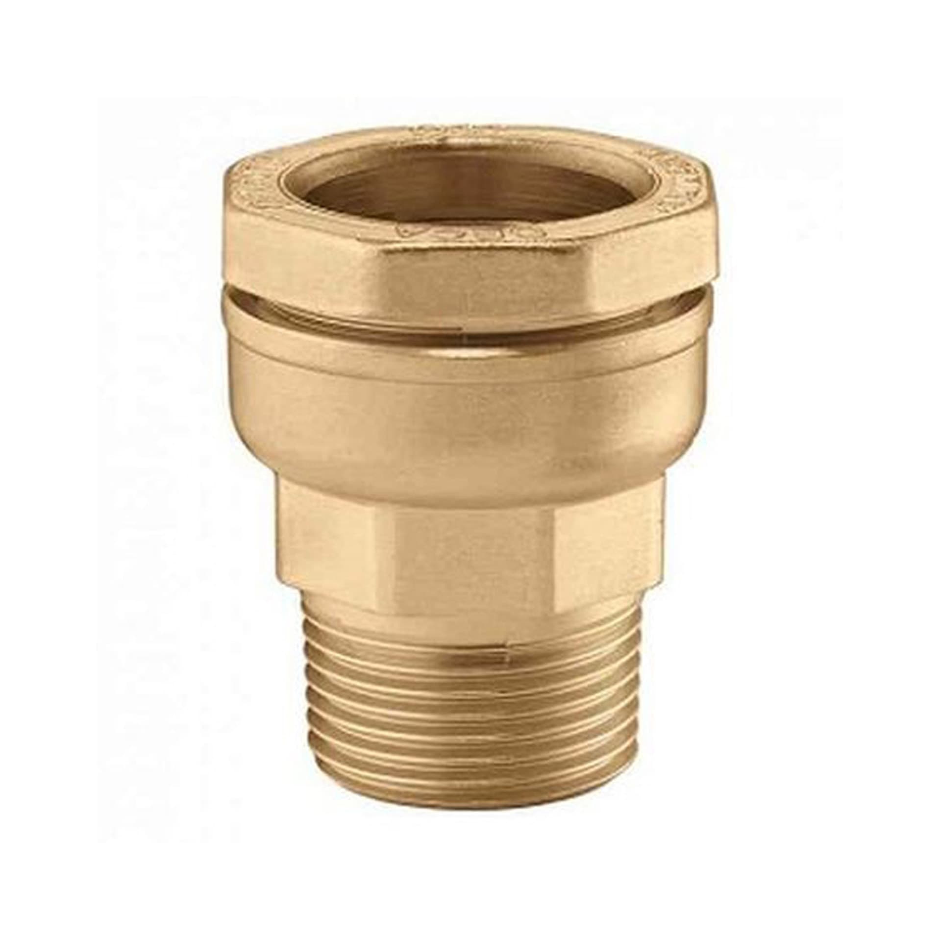 "RACCORD DROIT DECA POUR TUBE ACIER ET PE 015R 1""MX34"