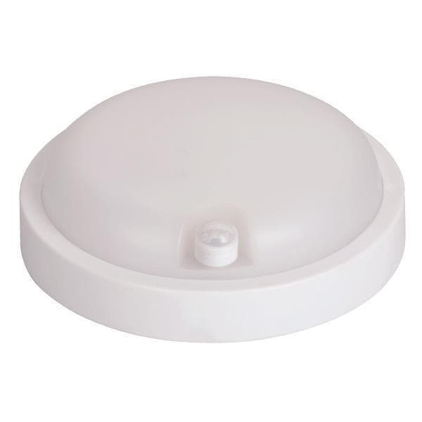Applique Led murale avec capteur PIR rond 12W diamètre 170 x 50 4000K IP54 Blanc plus