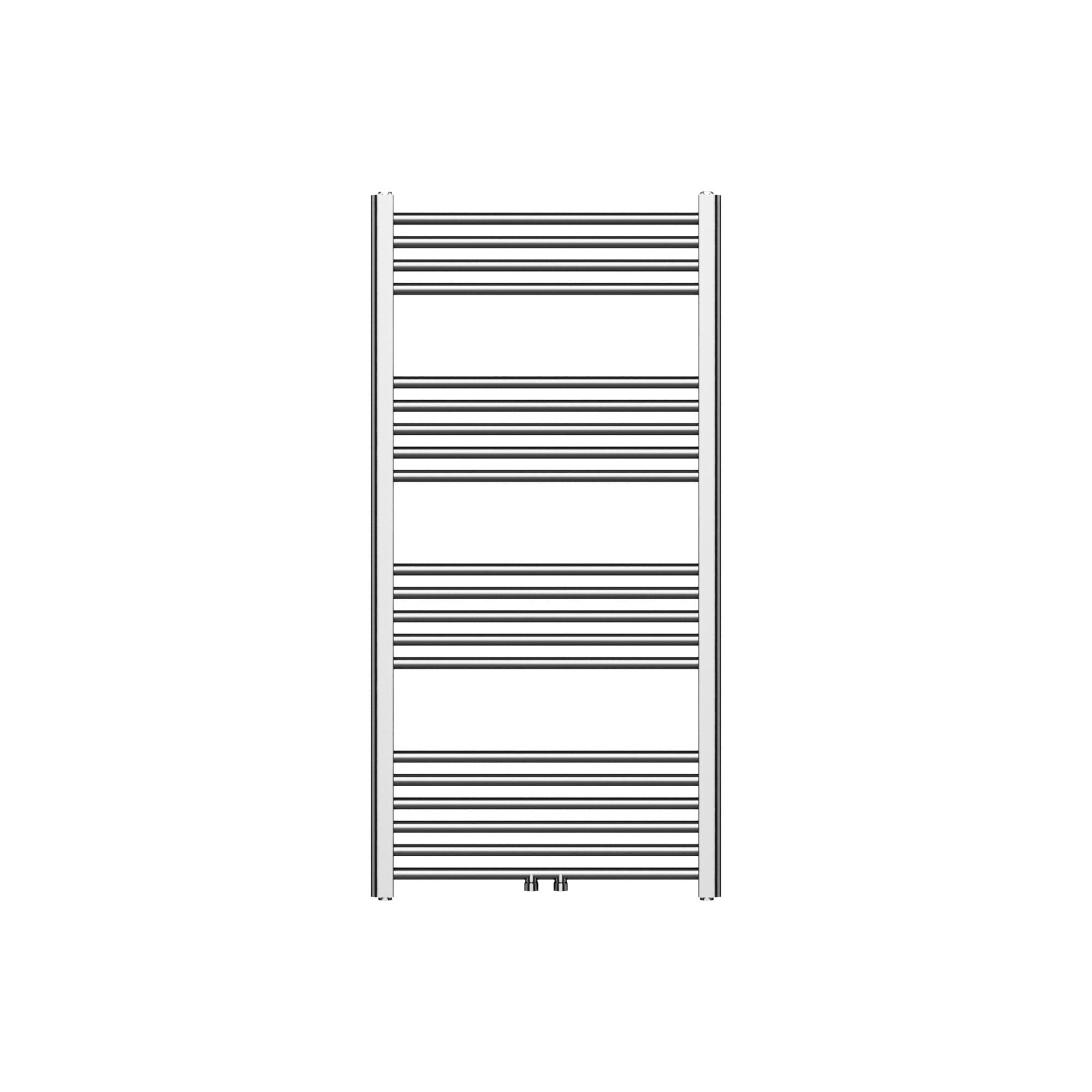 BELRAD SÈCHE-SERVIETTES - RACCORDEMENT GAUCHE-DROITE/CENTRAL - 414 WATT - 1200X600CM - ACIER INOX BROSSÉ