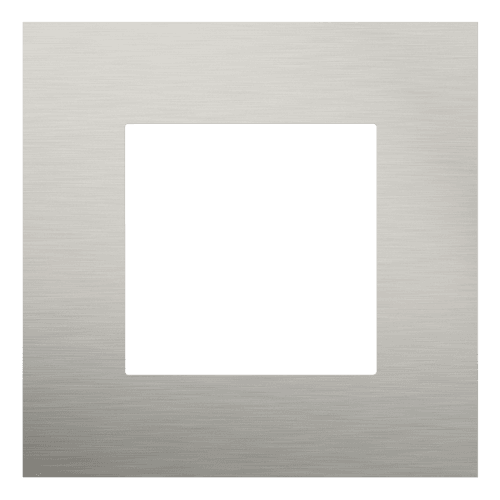 Plaque de recouvrement simple, couleur Niko Pure stainless steel on anthracite