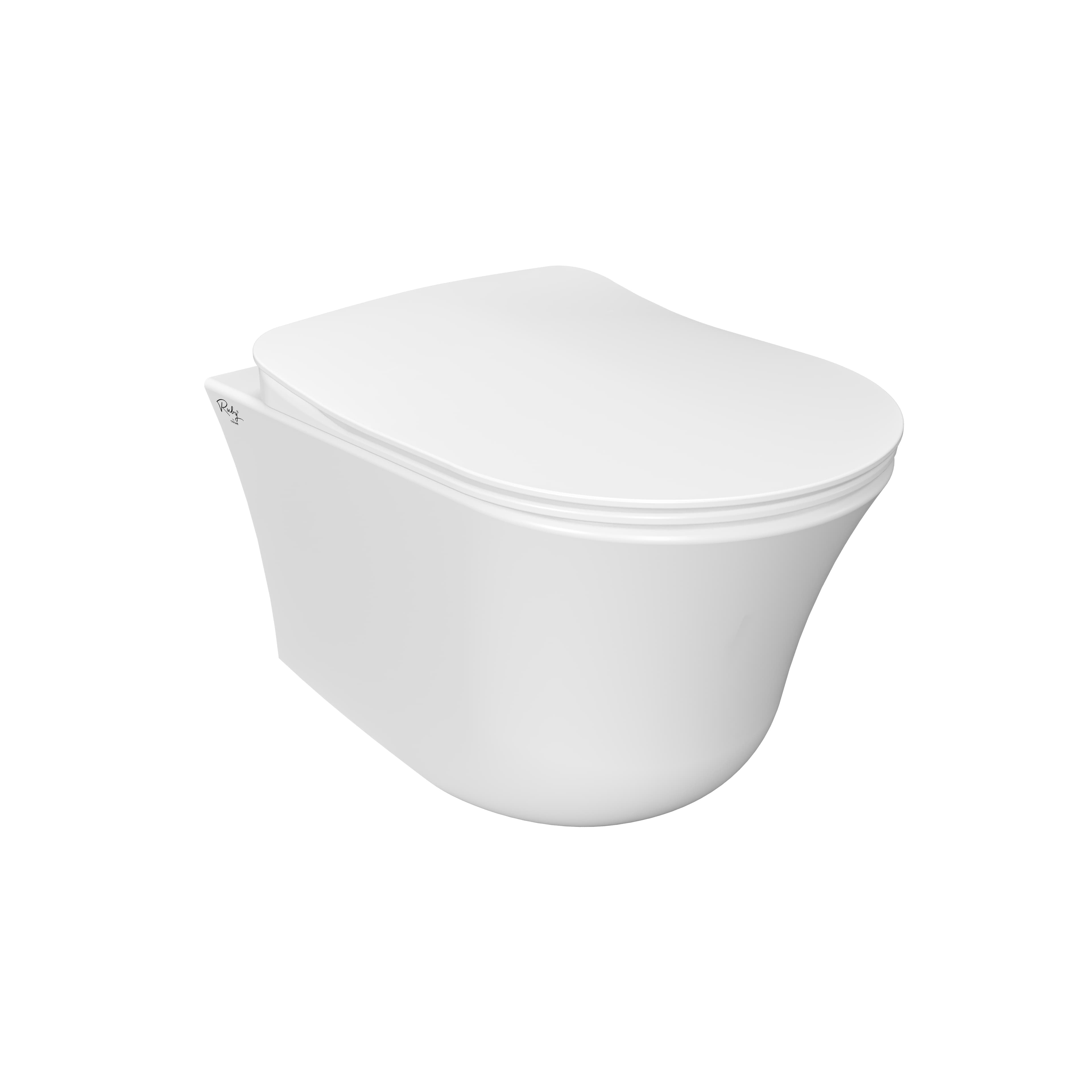 CREAVIT NORA WC SUSPENDU - TORNADO FLUSH - SANS BRIDE - SANS ABATTANT - BLANC BRILLANT