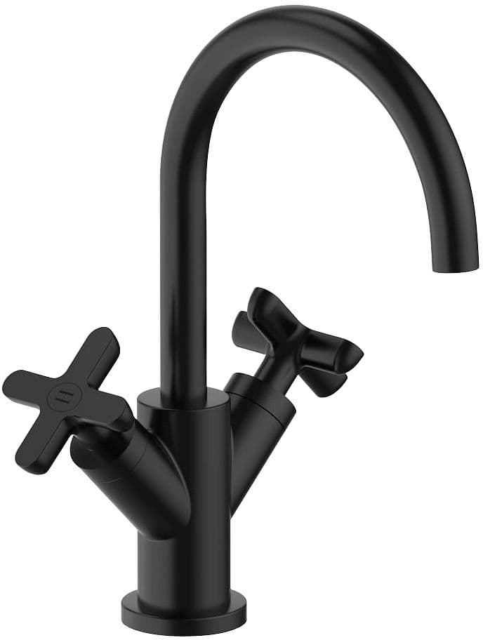 MITIGEUR LAVABO ICONA CLASSIC FANTINI SANS VIDAGE SAILLE 160MM NOIR MAT