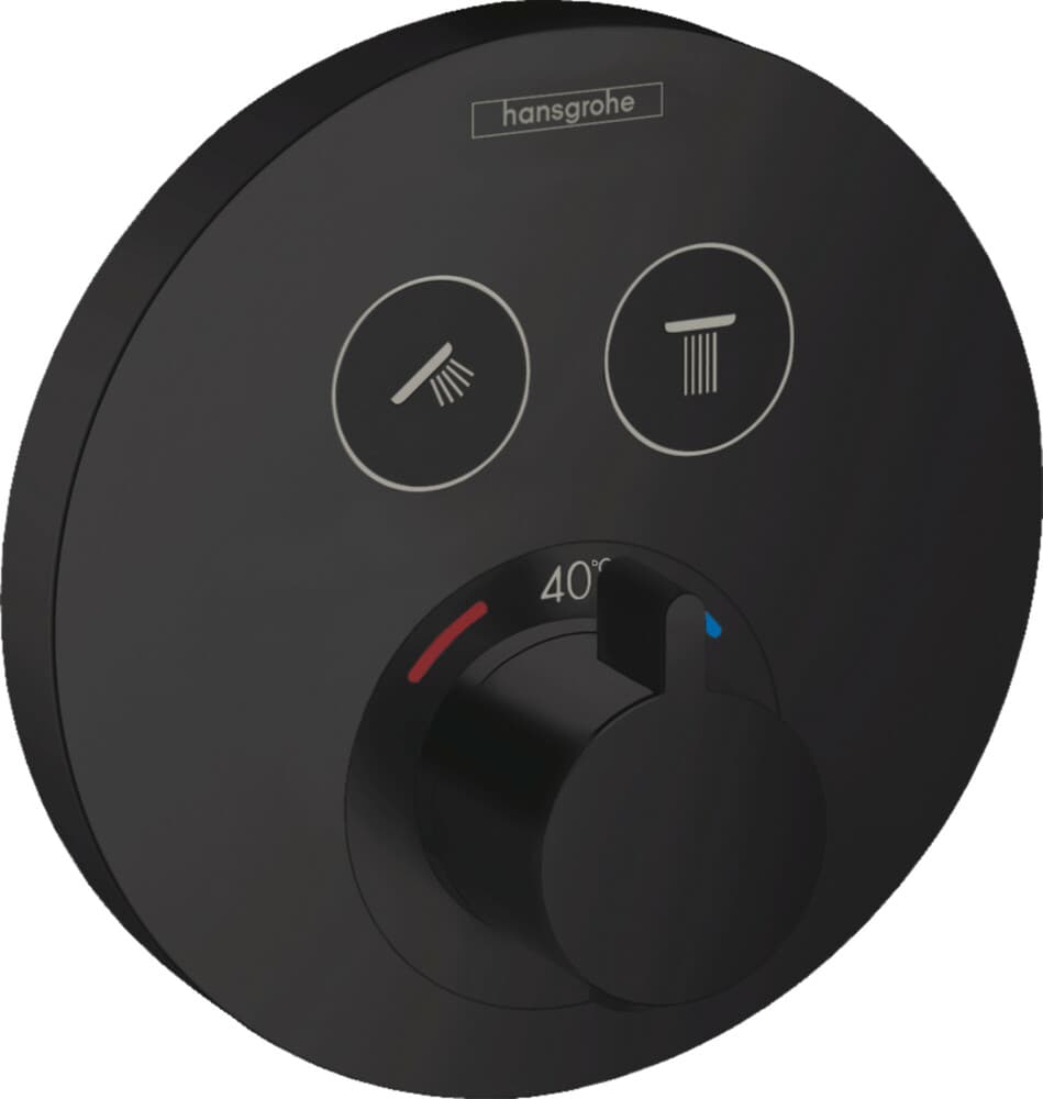 Hansgrohe ShowerSelect S mitigeur thermostatique noir mat