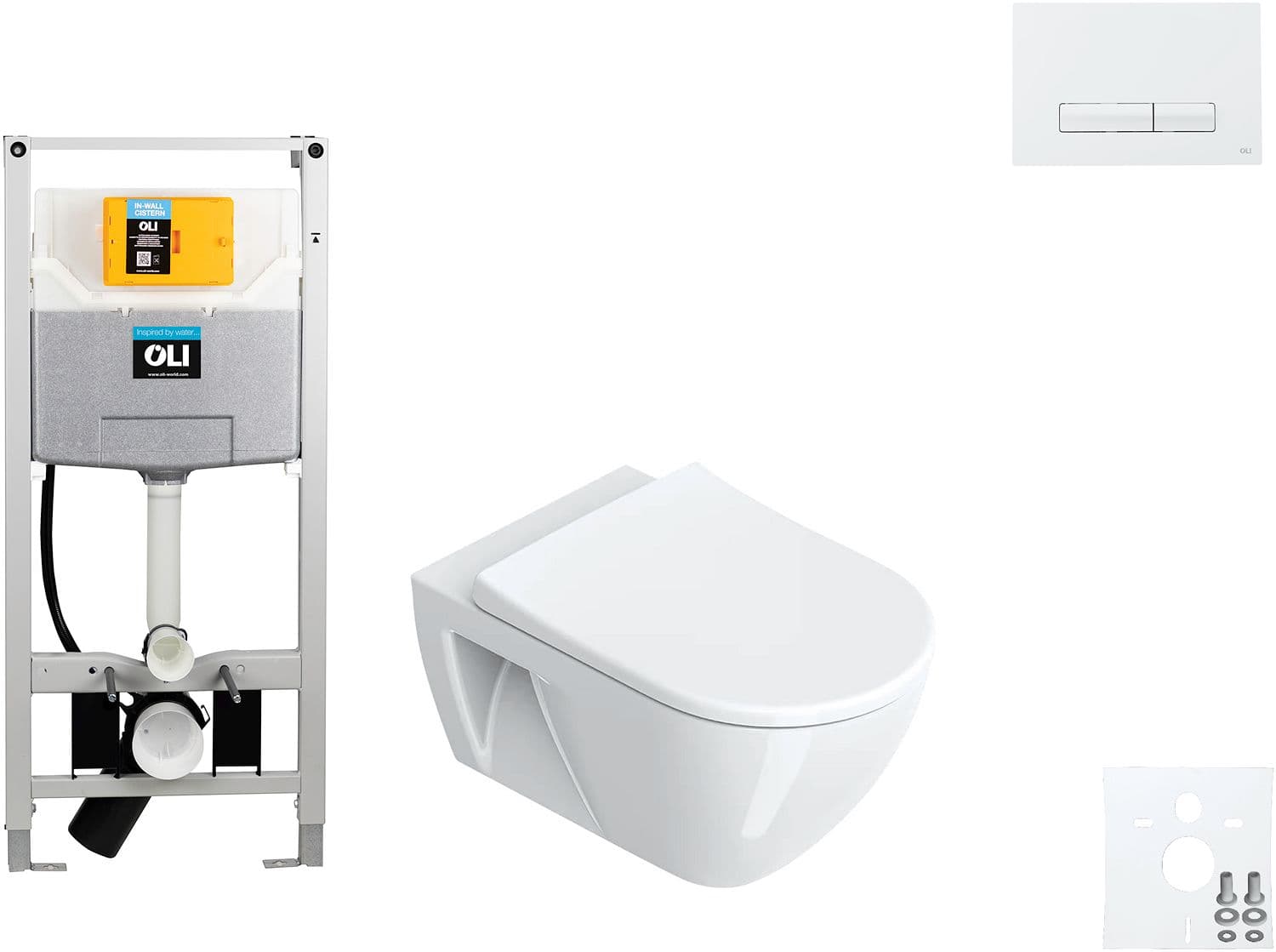 WALLFIX OLI WC SUSPENDU SFERA ECO CATALANO GLAM BLANC