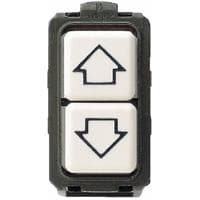 Double poussoir Magic 10A - 250V - 1NO + 1NO - flèches