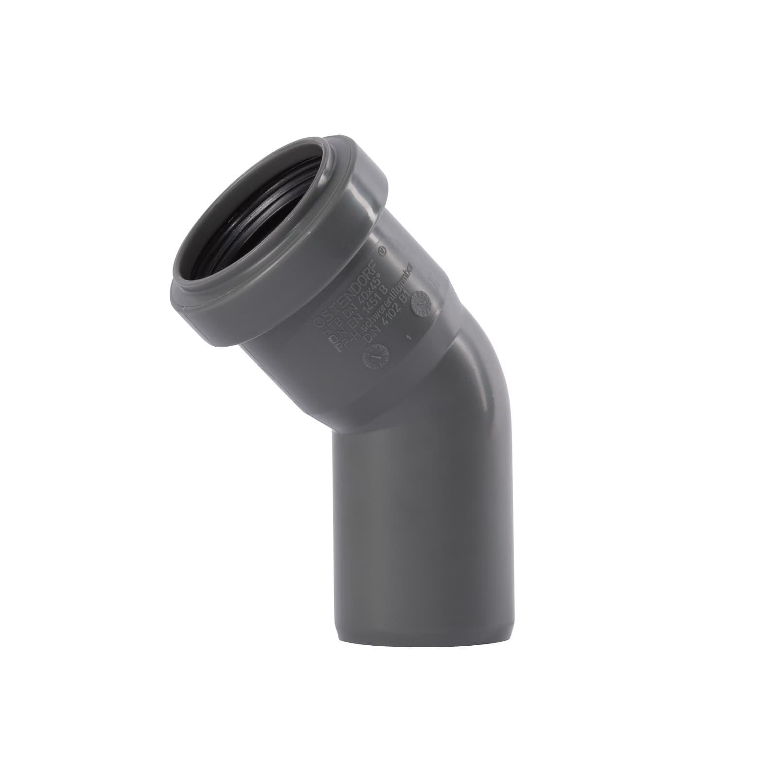 40MM COUDE PP GRIS 1XMM 45