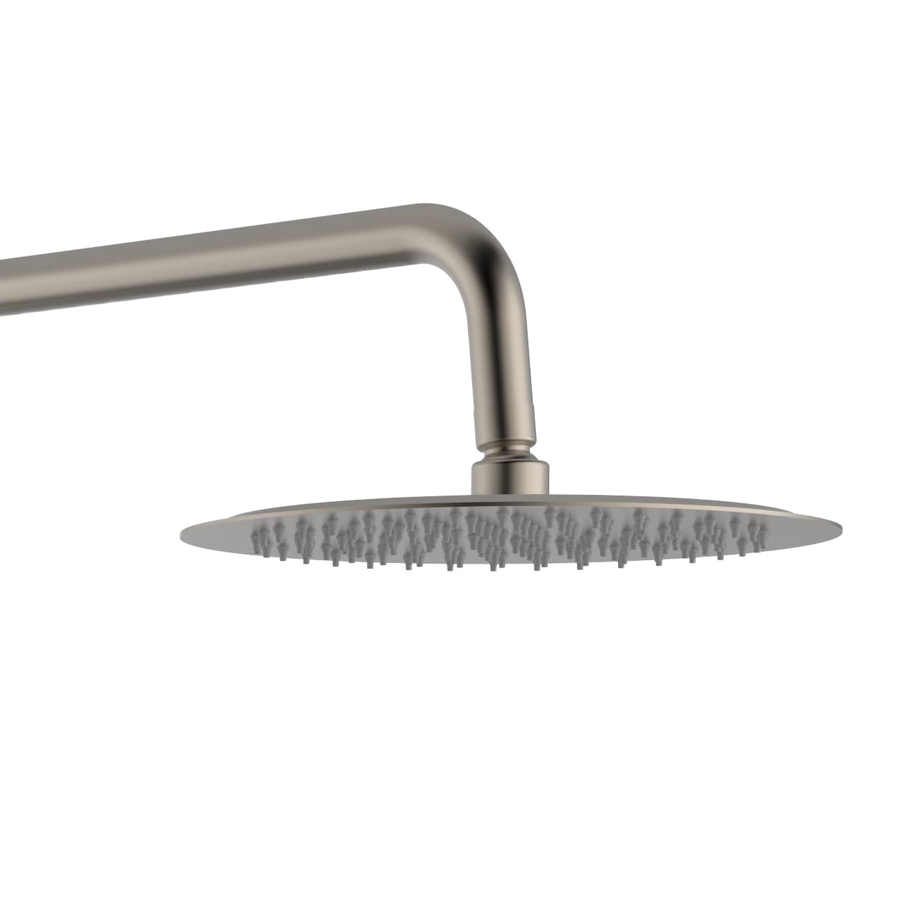 ALONI OPTIMA RONDO SET DE DOUCHE À JETS DE PLUIE – THERMOSTATIQUE – MONTAGE APPARENT - COOL TOUCH – BELGAQUA – ACIER INOX BROSSÉ