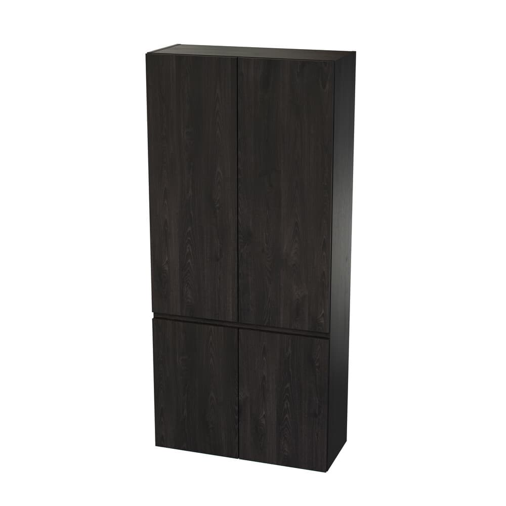 Van Marcke Ventus Due armoire L800xH1760xP340mm 4portes Oak Chocolat