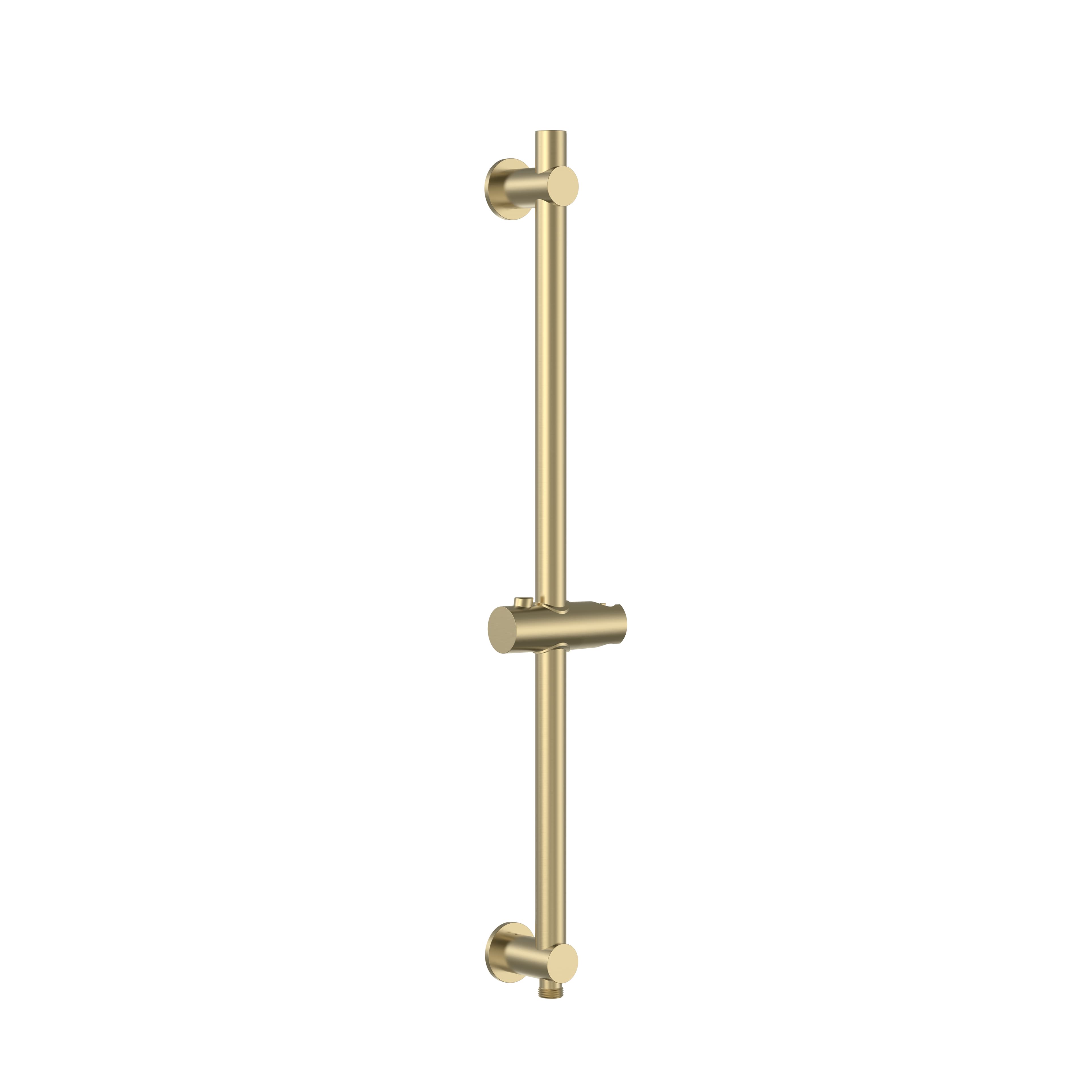 UNIFORMA BARRE DE DOUCHE - AVEC ARIVÉE D'EAU - 69 CM - OR BROSSÉ (PVD)